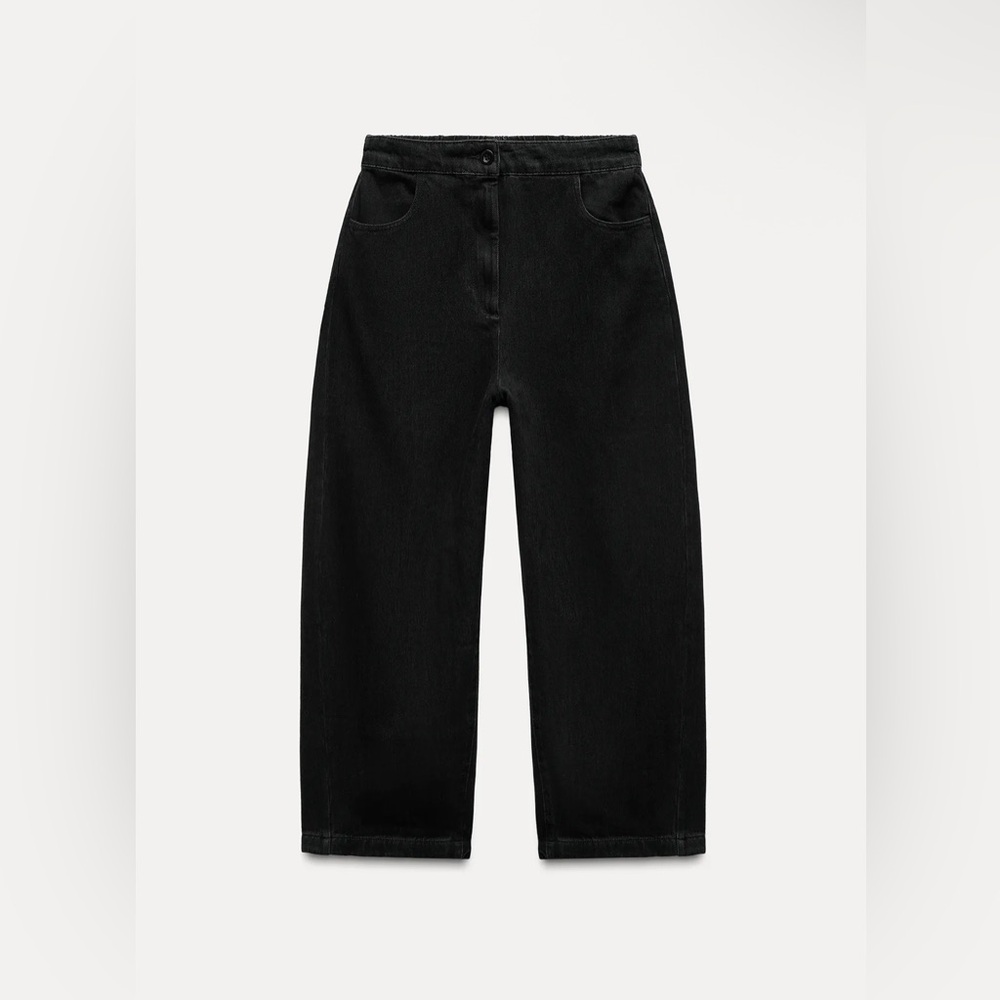 Zara MID WAIST BARREL JEANS ZW COLLECTION